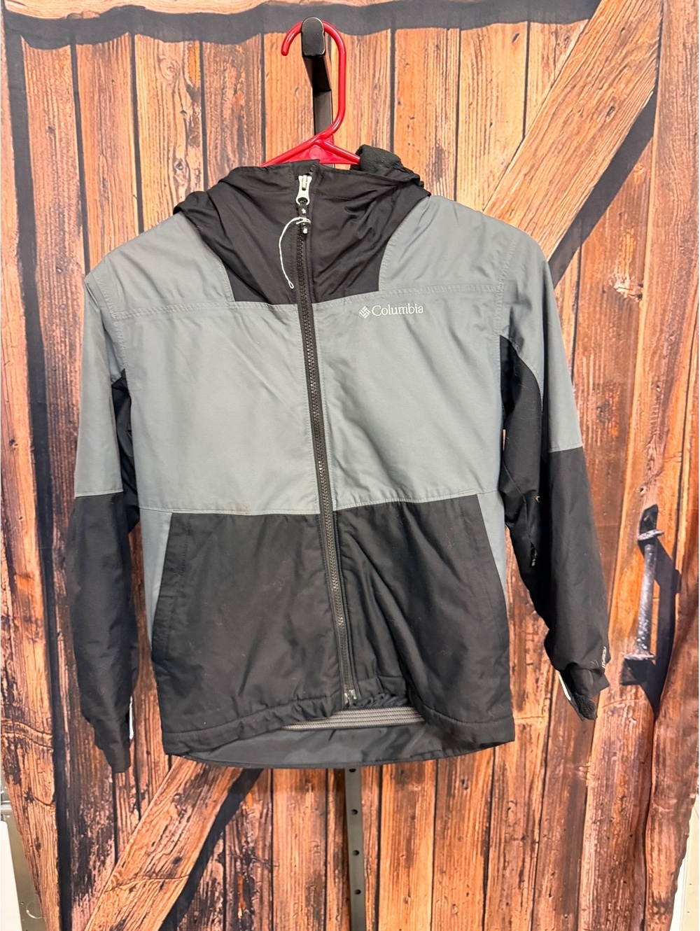 Youth Columbia Omni-Heat Lightweight Hooded Jacket, Size Small